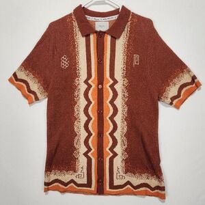 Percival Chinoisery Boucle Multicolor Men's Shirt Size M